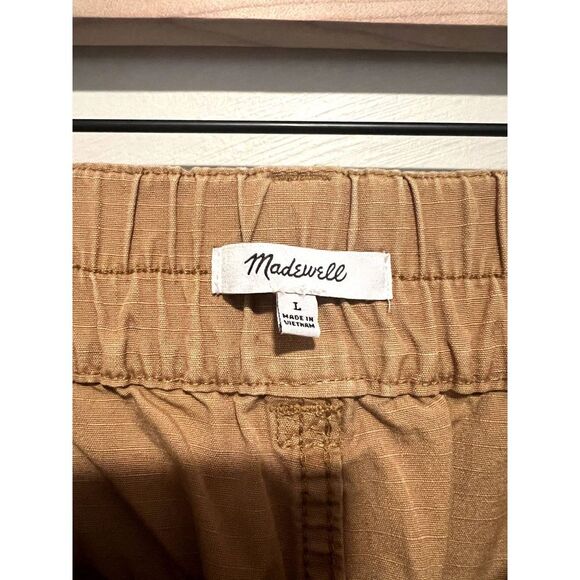 Madewell Cotton Ripstop Pull-On Straight Cargo Pants Women's Size Large - Picture 7 of 11